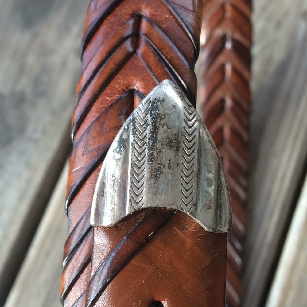 Cabelas 40/100 Genuine Leather Woven Men’s Belt